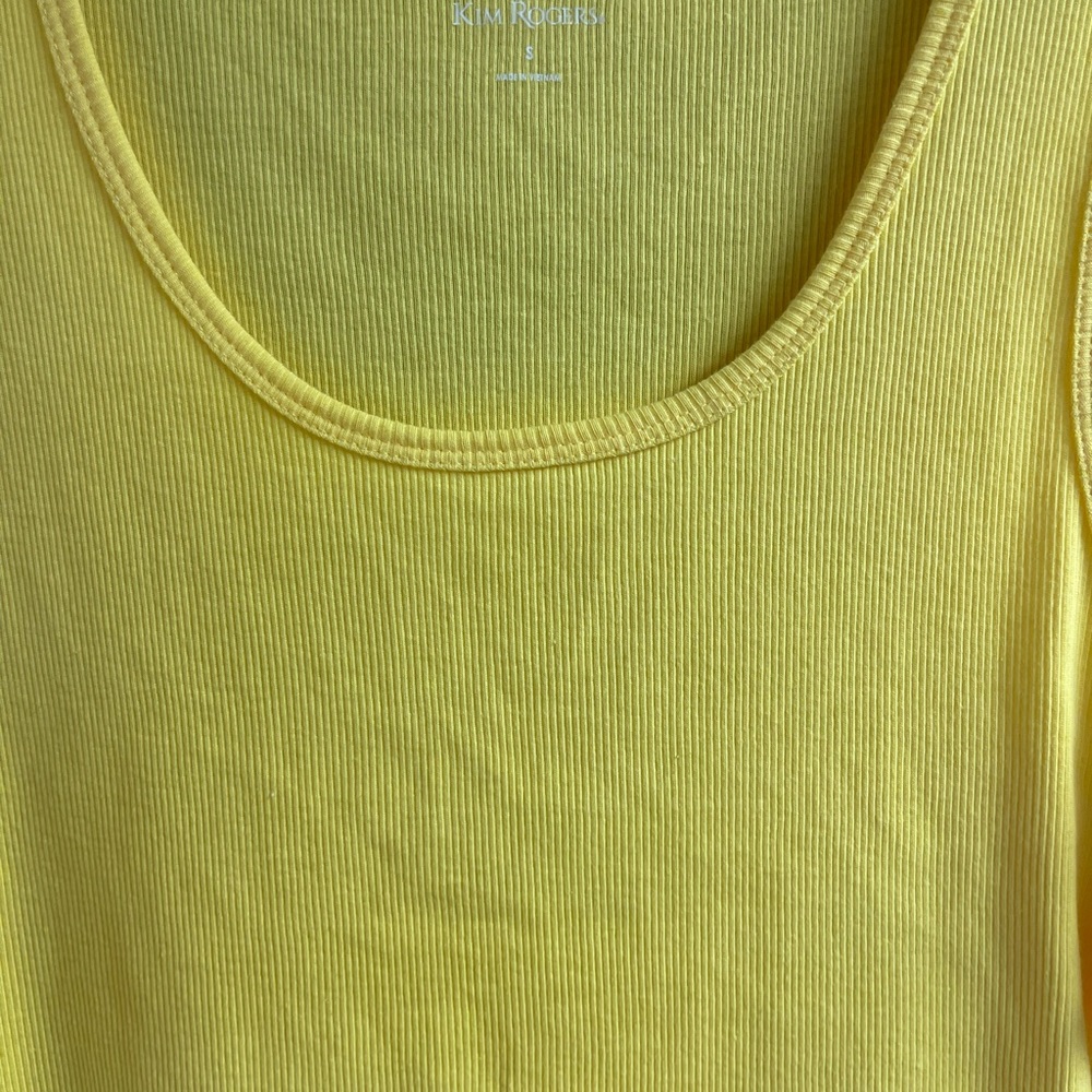 Kim Rogers Yellow Tank Top NWT - Picture 4 of 7